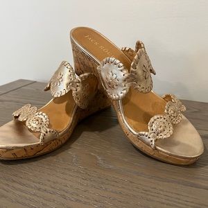Jack Rodgers women’s wedge sandal.  Gently used.  Size 8.5